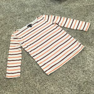J. CREW striped boatneck top.